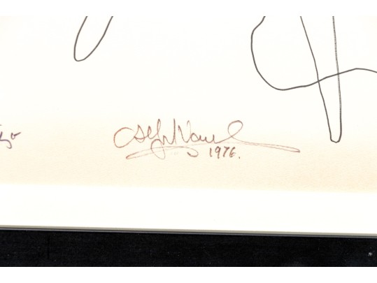 Signed Ltd Ed Lithograph, Figure Of A Man, 1976