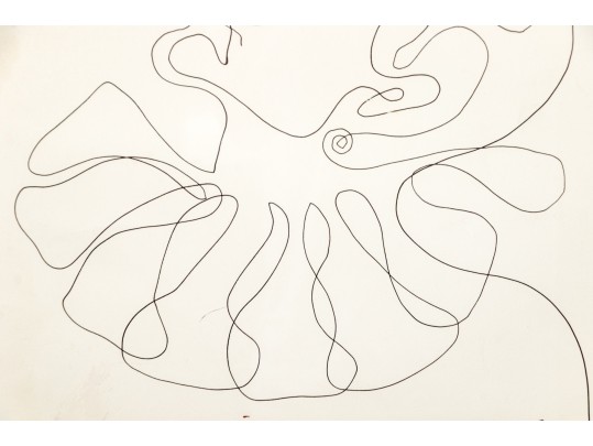 Signed Ltd Ed Lithograph, Clown Balancing A Fish, 1976