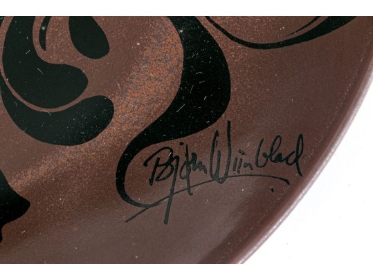 Bjørn Wiinblad For Rosenthal Hand-Decorated Ceramic Charger