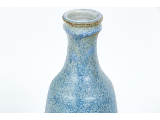 Group Of Five Studio Ware Glazed Pottery Vases