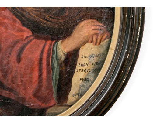 Oil On Board After Domenico Zampieri 