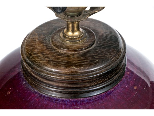 Sang De Bouef Glazed Jar Form Table Lamp