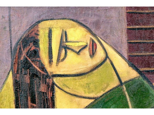 Oil On Canvas, Cubist Portrait Of A Woman