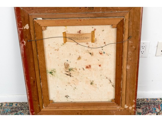 Jean-Claude Mayodon De Bomainq (French, 1938-1981) Oil On Canvas, Urban Scene