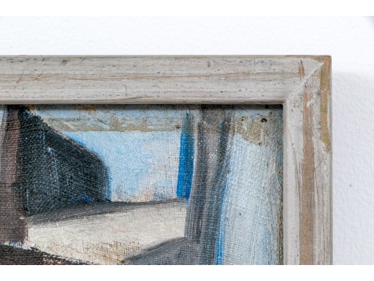 Signed Oil On Canvas, Urban Landscape With Cars