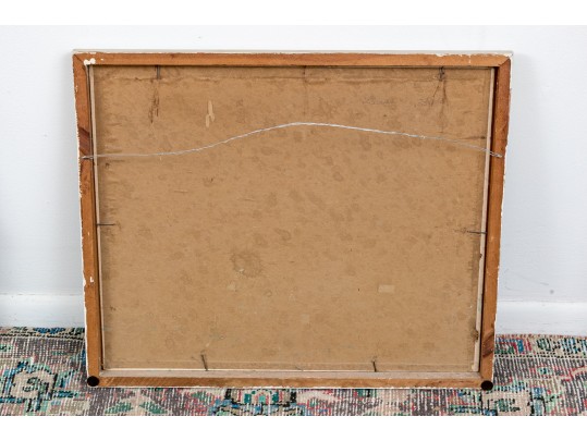 J. Lincoln Signed Acrylic On Board, Abstract, 1958