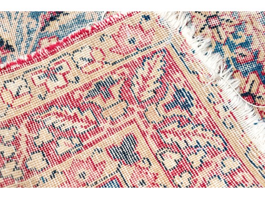 Antique Hand-knotted Accent Carpet, 4'-7