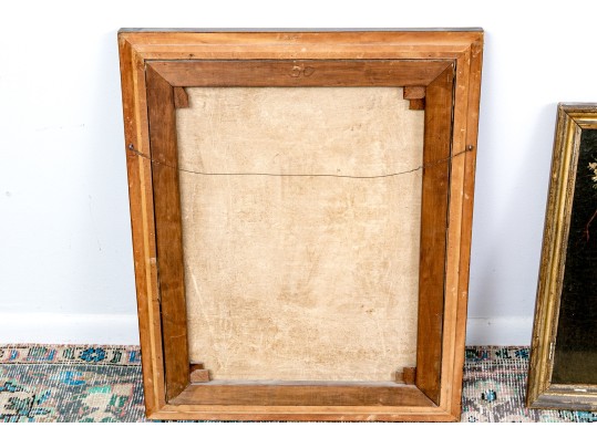 Horacio Rentería Rocha (Mexican, 1912-1972) Oil On Canvas, Girl With Dog And Birds