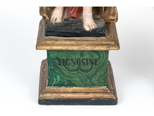 Pair Of Antique Italian Angel Candlesticks