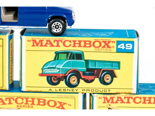 Group Of Six Matchbox Series Die Cast Vehicles