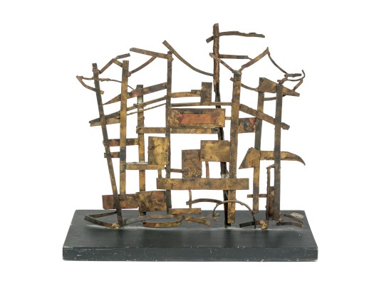 Priscilla Pattison (American, 1919-2013) Brutalist Sculpture On Base