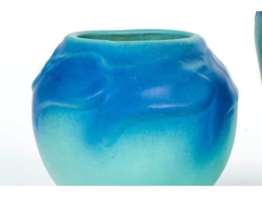 Two Van Briggle Glazed Ceramic Vases