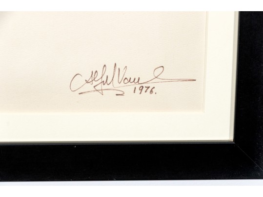 Signed Ltd Ed Lithograph, Women With Dragon, 1976