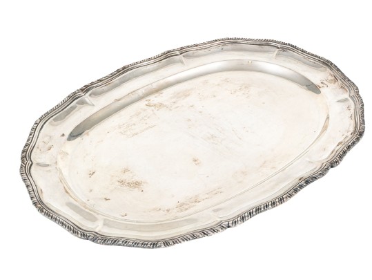 Sterling Silver Oval Platter, 46.535 Ozt.