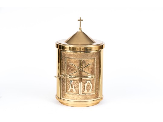 Brass Christian Chi-Rho Tabernacle