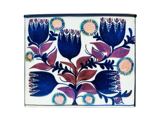 Nils Thorsson Mid-century Royal Copenhagen Ceramic Rectangular Vase