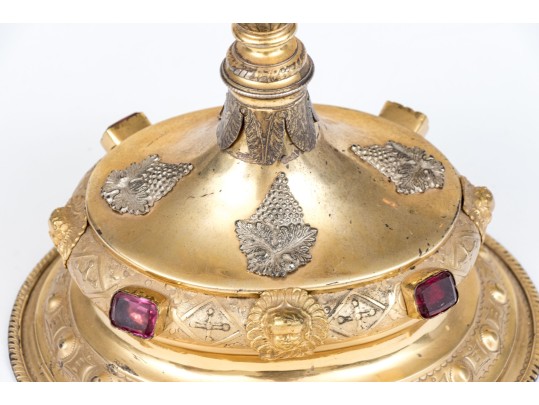 Lavishly Decorated Brass Catholic Monstrance