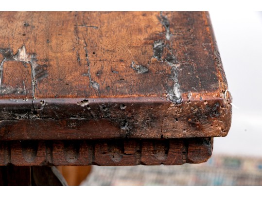 Late Renaissance Italian Walnut Table, 17th C. Or Earlier 