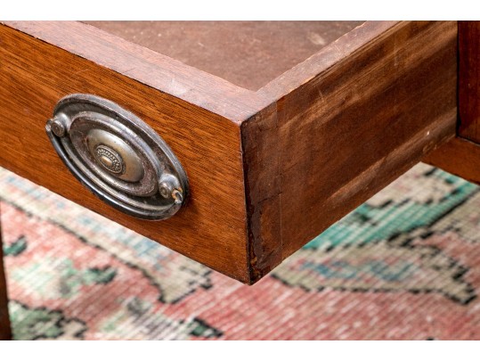 Antique Marble Top Two Drawer Stand