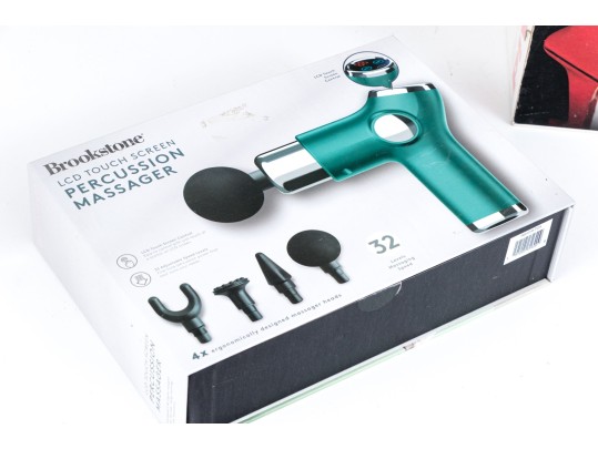 Variety Of Gadgets Including Waring Wine Center, KitchenAid Ice Cream Maker, Brookstone Massager