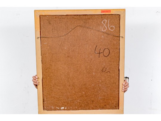 Signed Brown Oil On Board, Portrait Bust Of A Man, 1969