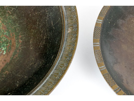 Just Andersen (Danish, 1884-1943) Three Bronze Bowls