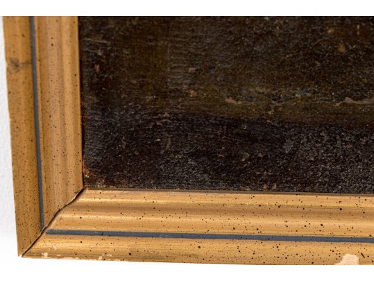 Antique Oil On Canvas, Still Life With Fruit