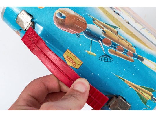 Two Vintage Lunch Boxes And Thermos