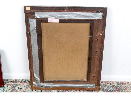 19th C. Oil On Canvas Painting, Portrait Of A Child, Silvie A. I. Delgambe