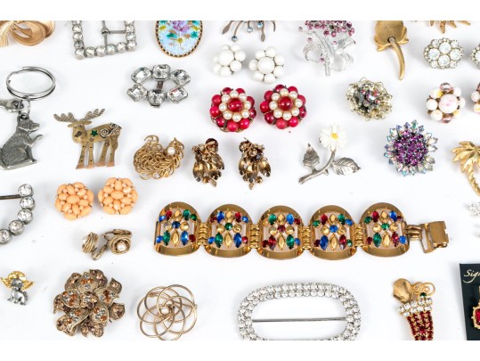 Large Collection Vintage Costume Jewelry