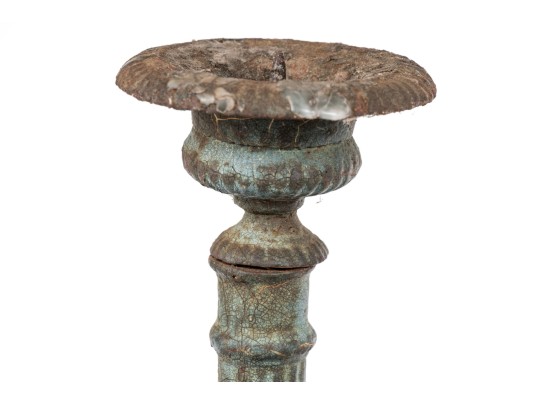 Pair Of Iron Candlesticks