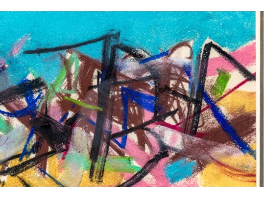 Napoli Abstract Pastel On Paper, Abstract