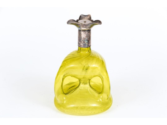 Lot Of Five Glass And Silver Plate Mounted Decanters