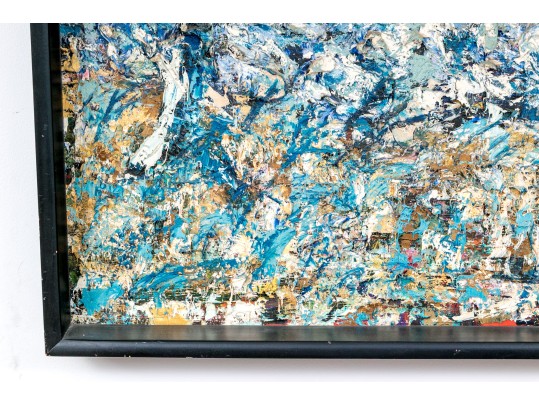 Signed Mitchell Abstract Modern Oil On Canvas, 1962