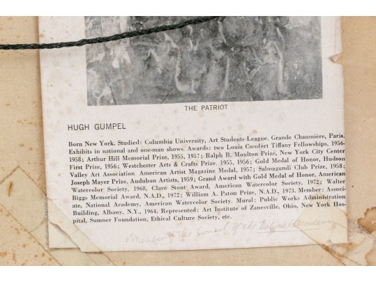 Hugh Gumpel (American, 1926-2011) Watercolor On Paper, Coastal Landscape