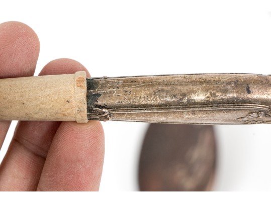 Variety Of Serving Utensils Including Sterling Silver Handles