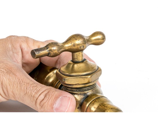 Antique 19th C. Quality Brass Barrel Tap