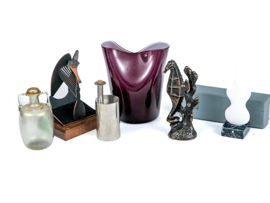 Group Of Six Assorted Media Sculptures