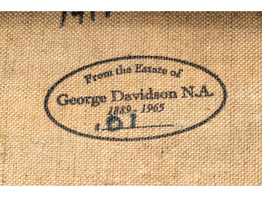 George Davidson (Polish-American, 1889-1965)  Oil On Canvas, Allegorical Familial Scene Study