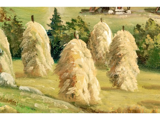 Sverre Hamnnes (Norwegian, A. 1950's) Oil On Canvas, Pastoral Landscape