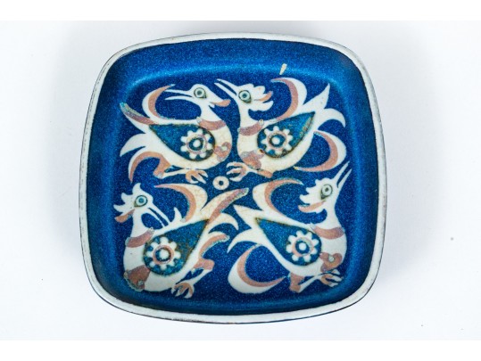 Nils Thorsson Mid-century Royal Copenhagen Ceramic Square Bowl