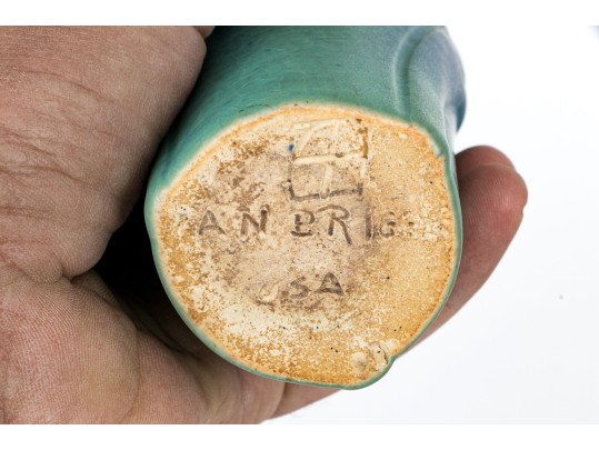 Two Van Briggle Glazed Ceramic Vases