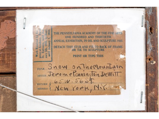 Jerome Pennington DeWitt (American, 1895-1940) 