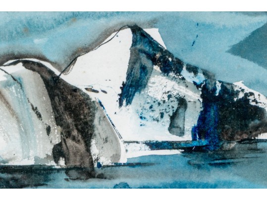 Hugh Gumpel (American, 1926-2011) Watercolor On Paper, Coastal Landscape