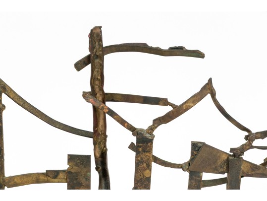 Priscilla Pattison (American, 1919-2013) Brutalist Sculpture On Base