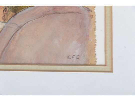 Group Of Charlotte Fuller Eastman (American 1828-1965) Works On Paper