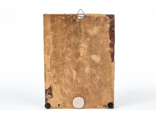 Greek Orthodox Painted Icon Of St. George Slaying A Dragon