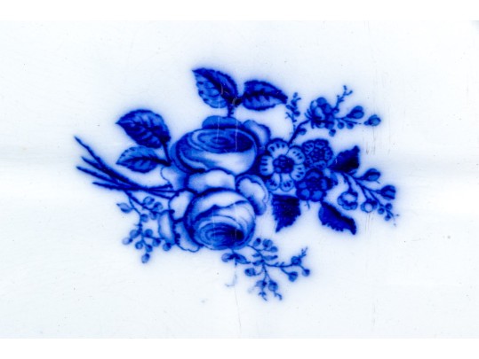 English Copeland Footed Meat Serving Platter