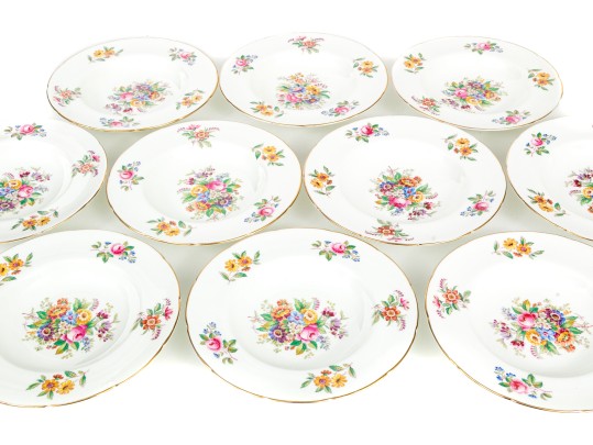 Set Of Ten Coalport 