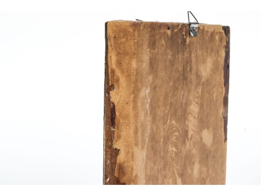 Greek Orthodox Painted Icon Of St. George Slaying A Dragon